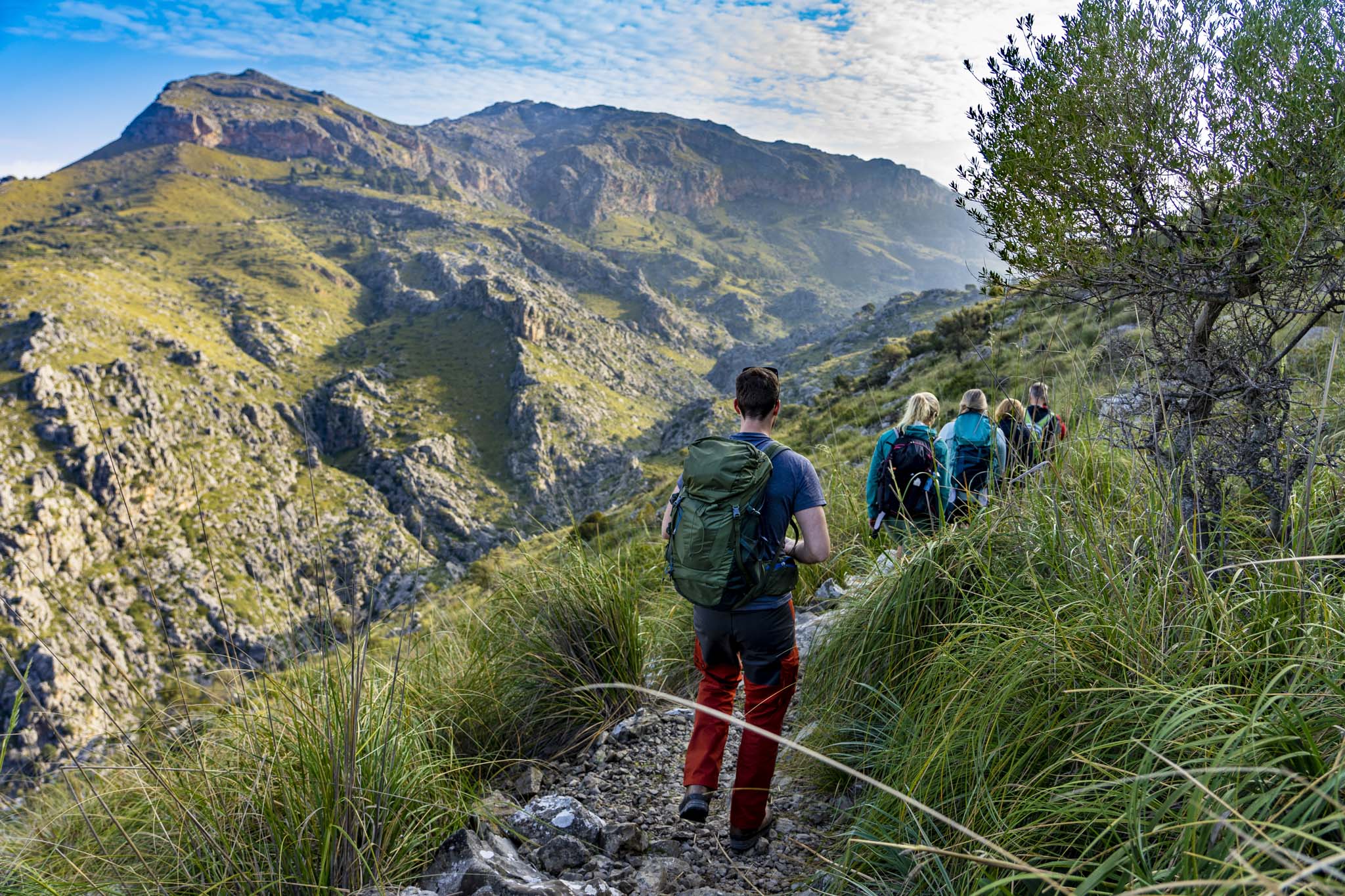 People in the mountain